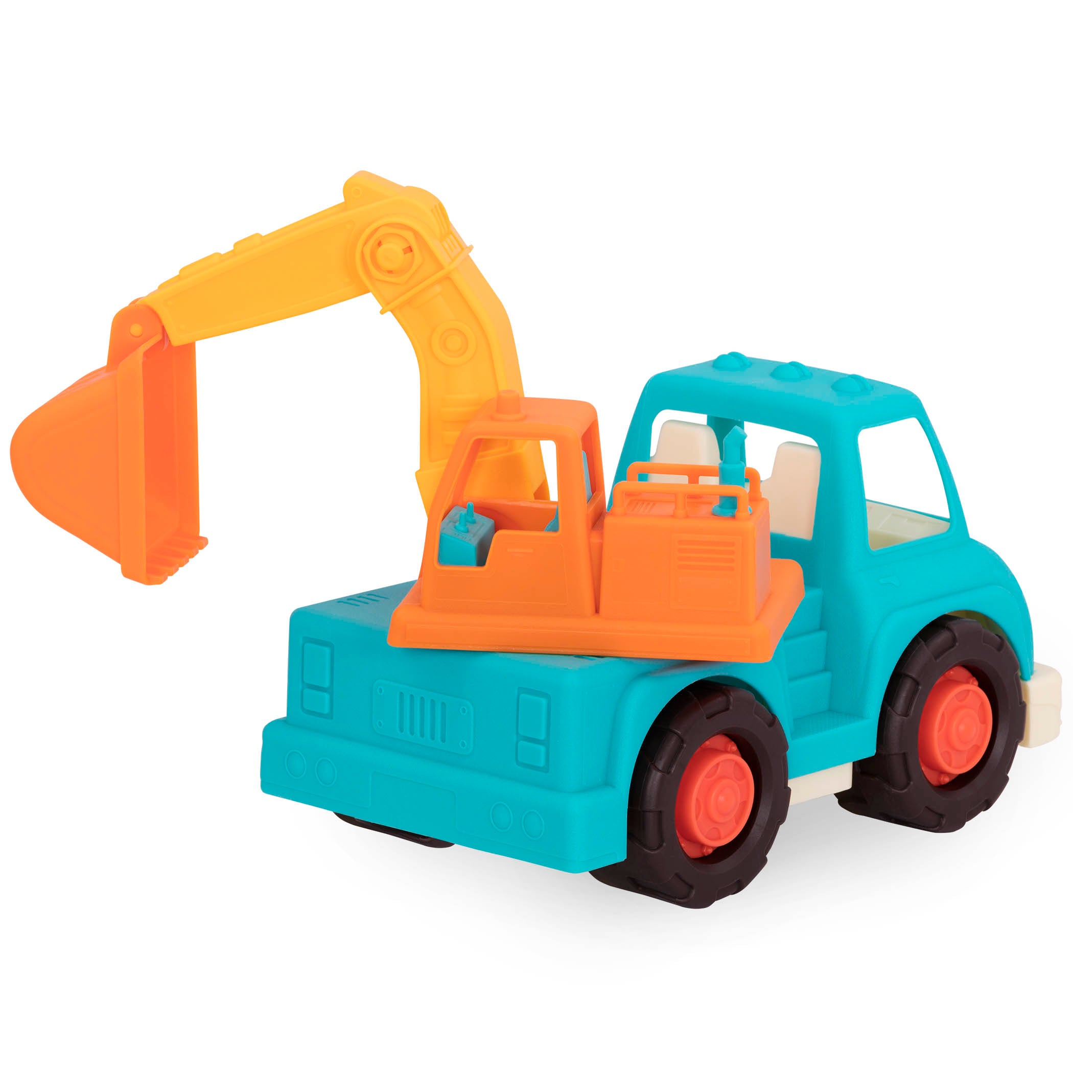 Toy excavator truck.