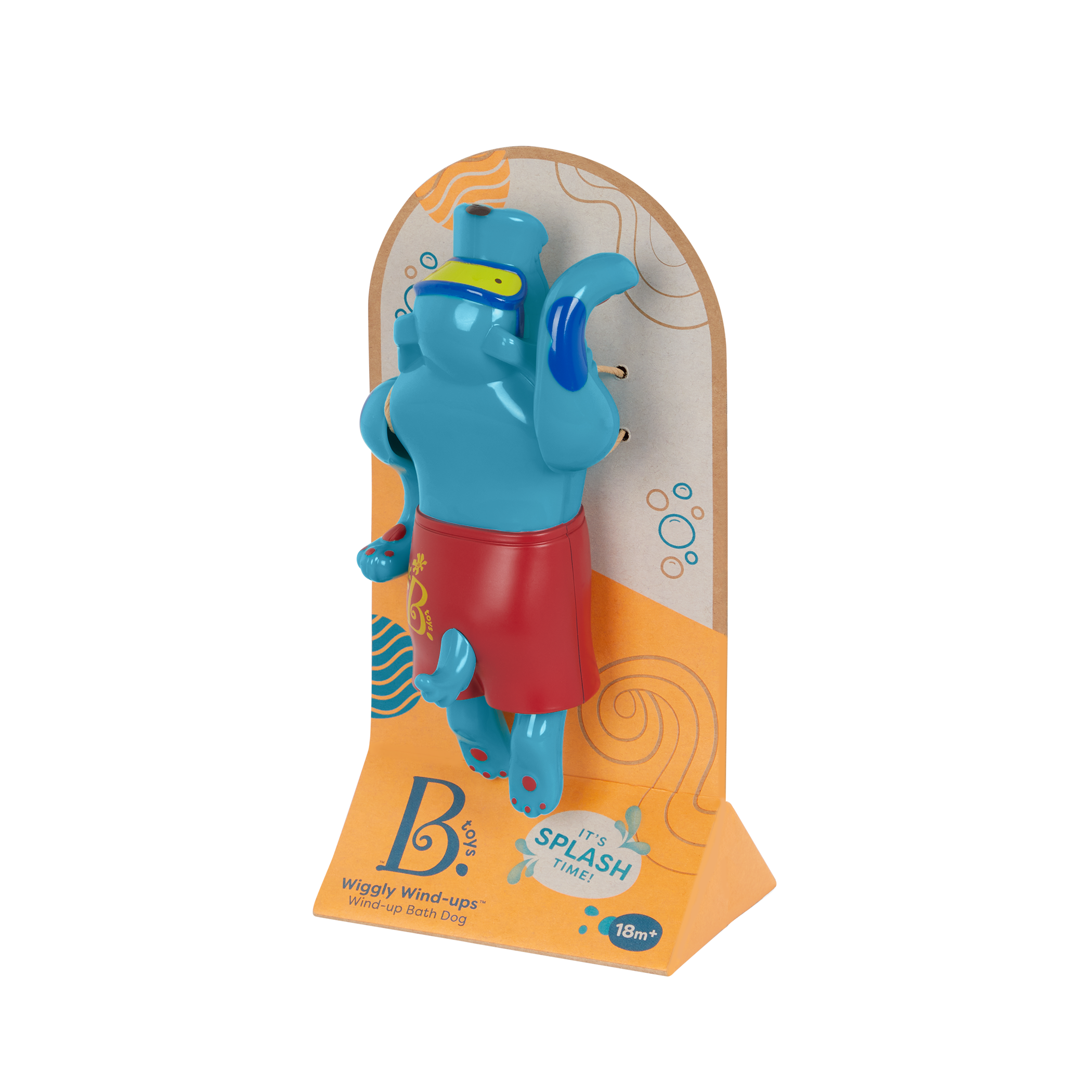 Wind-up dog toy.
