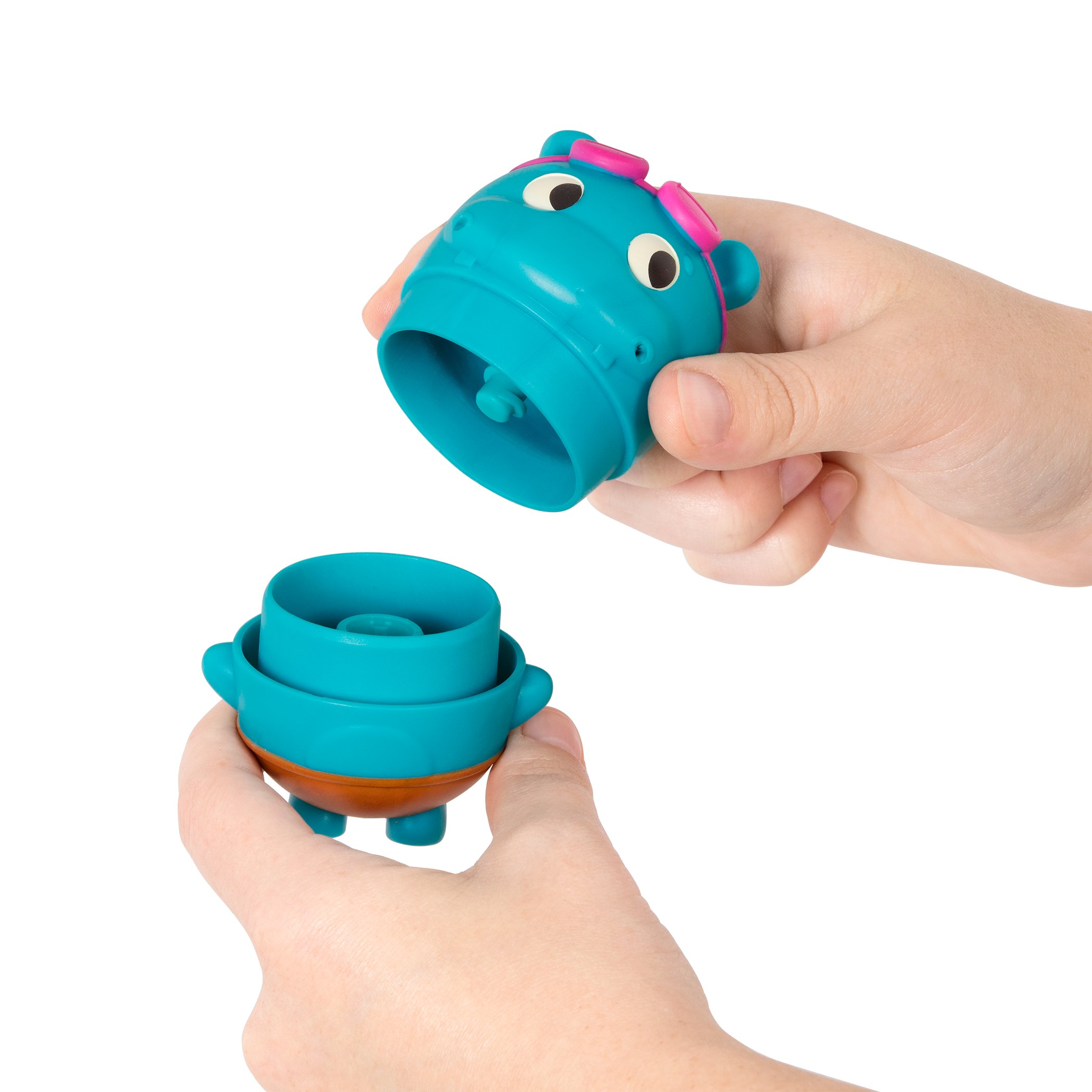 Baby bath toys hippo squirt and boat