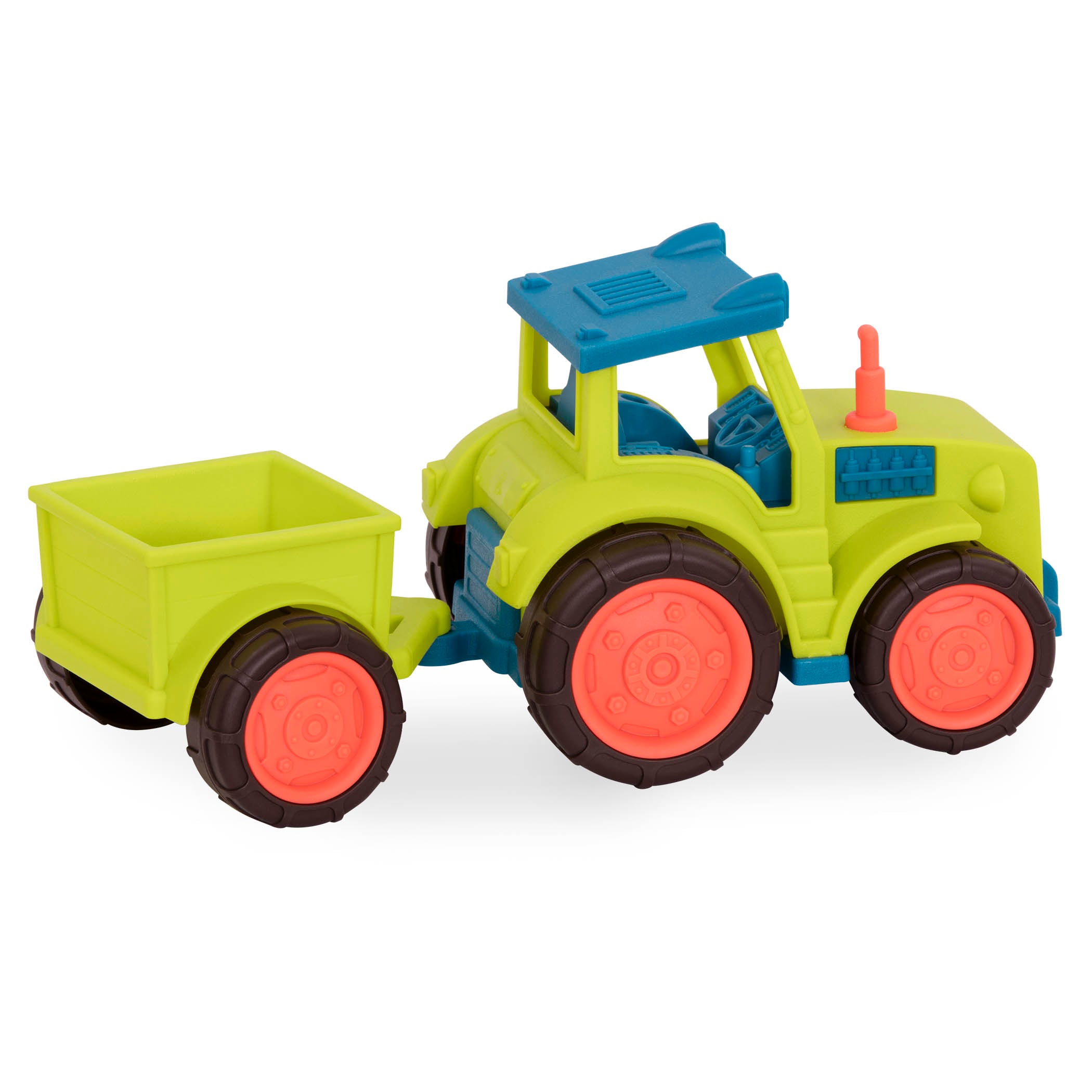 Toy tractor and trailer.