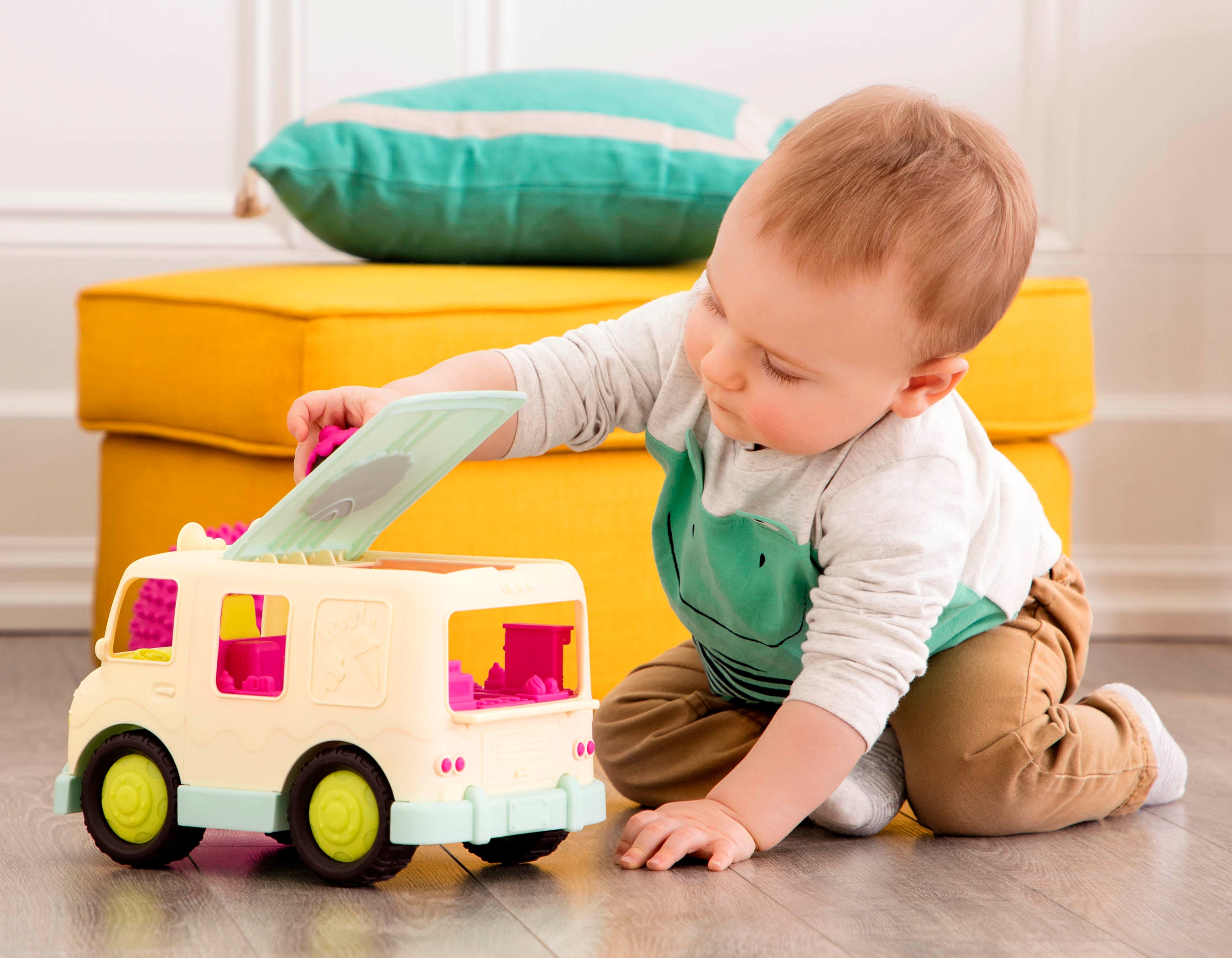 Toy ice cream truck.